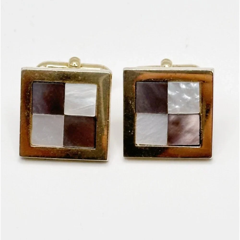Swank Mother‎ Of Pearl Abalone Cufflinks